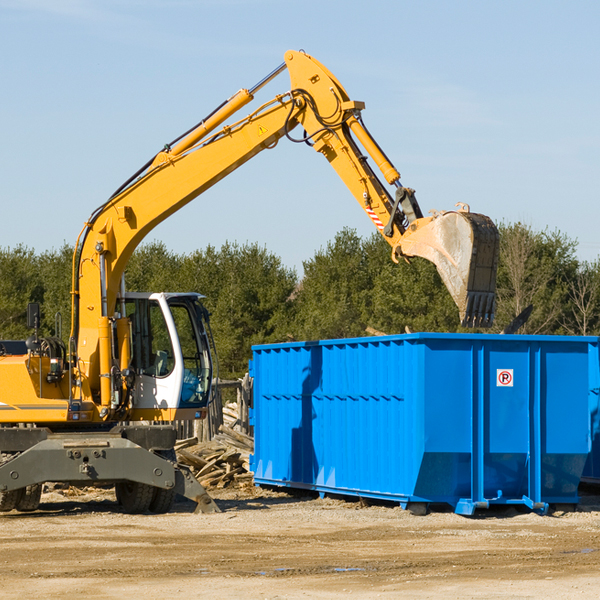 can i choose the location where the residential dumpster will be placed in Dowling